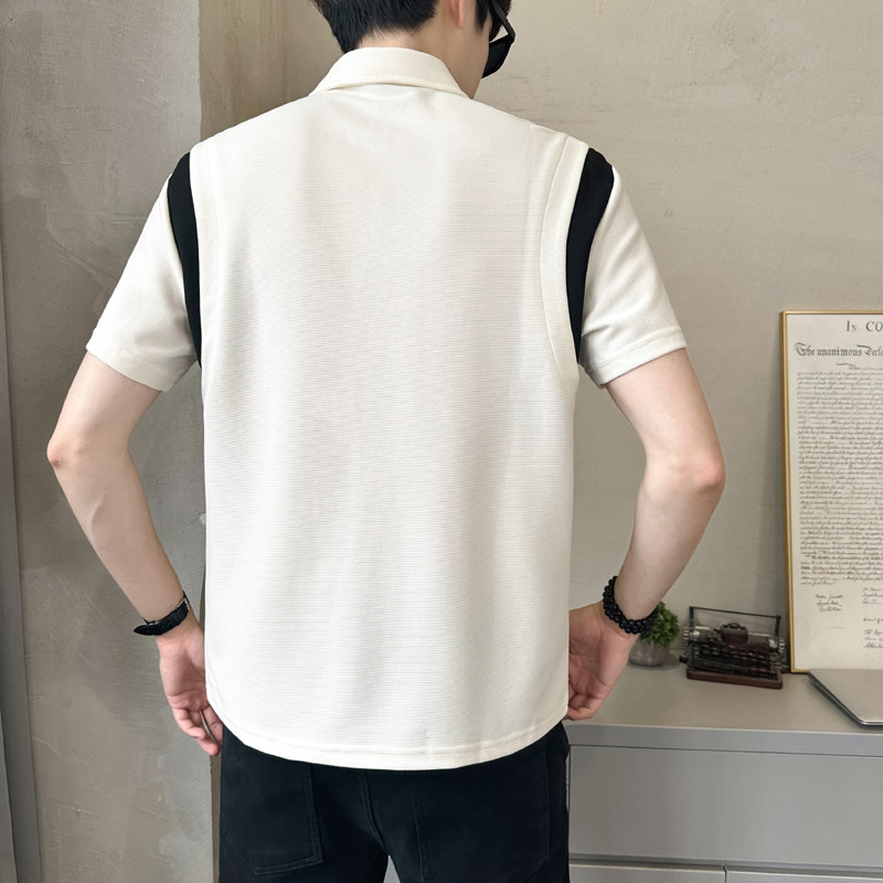 肌理感罗马布男士高克重polo杉短袖T恤半袖T526-P50,男装T恤,电商D246