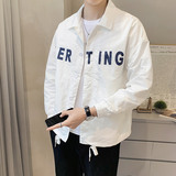 @店主-2025秋装新款男士印花翻领工装夹克外套8857-P80，男装夹克，电商D246