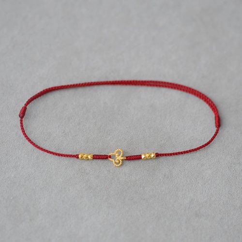 足金999小如意转运珠纯手工精编