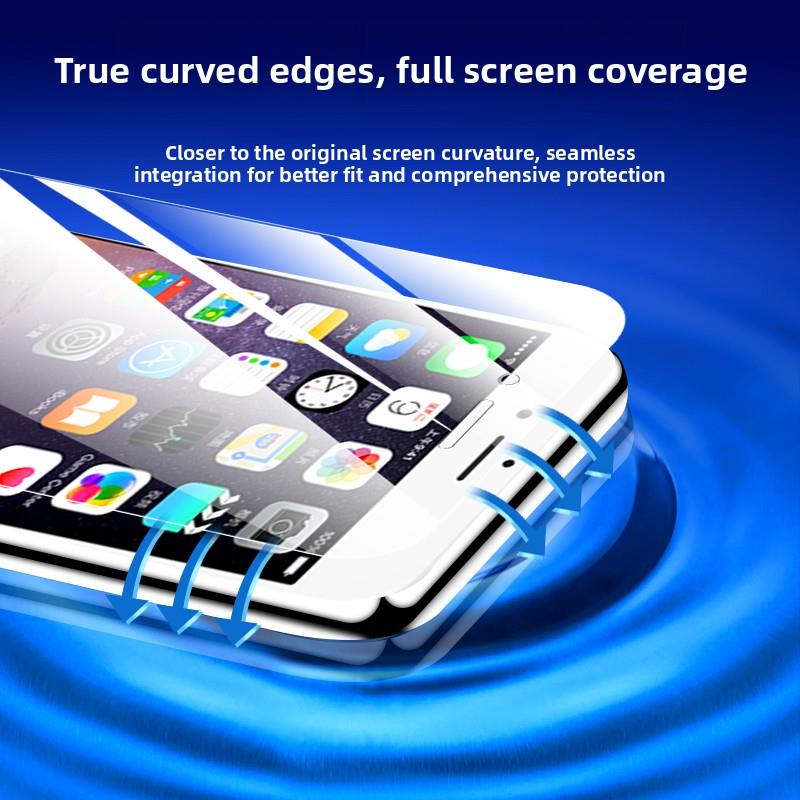 适用苹果6Splus钢化膜全屏覆盖6S手机膜防蓝光保护iPhone 6防指纹全边6Plus防摔防爆无白边iphone6硬膜