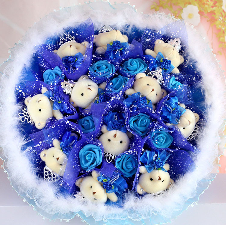 泰迪熊花束生日多少钱 泰迪熊花束生日优惠券免费领取 有条鱼