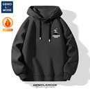 重磅带帽套头衫 GENIOLAMODE加绒连帽卫衣男冬季 男士 美式 2025新款