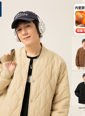 捷尼拉莫GENIOLAMODE男士棉服2025新款春季棒球服高级感加绒外套