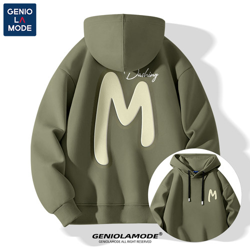 美式卫衣连帽男女同款ins街头风