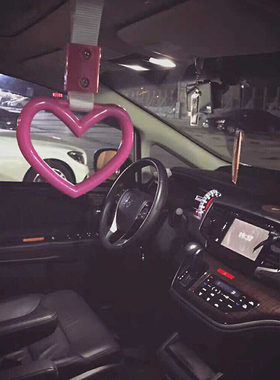 JDM汽车粉红色爱心型电车拉环吊环拉手环暴走日本VIP风格装饰挂环