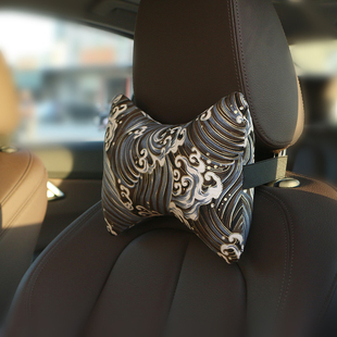 日本和风JDM风格汽车头枕 四季通用颈部颈椎腰靠枕头装饰车载用品