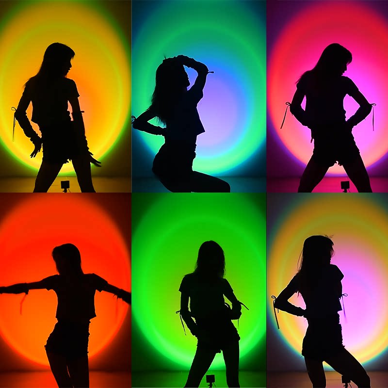 娱涵直播舞蹈补光灯手机视频拍照跳舞主播氛围影子舞rgb发丝灯