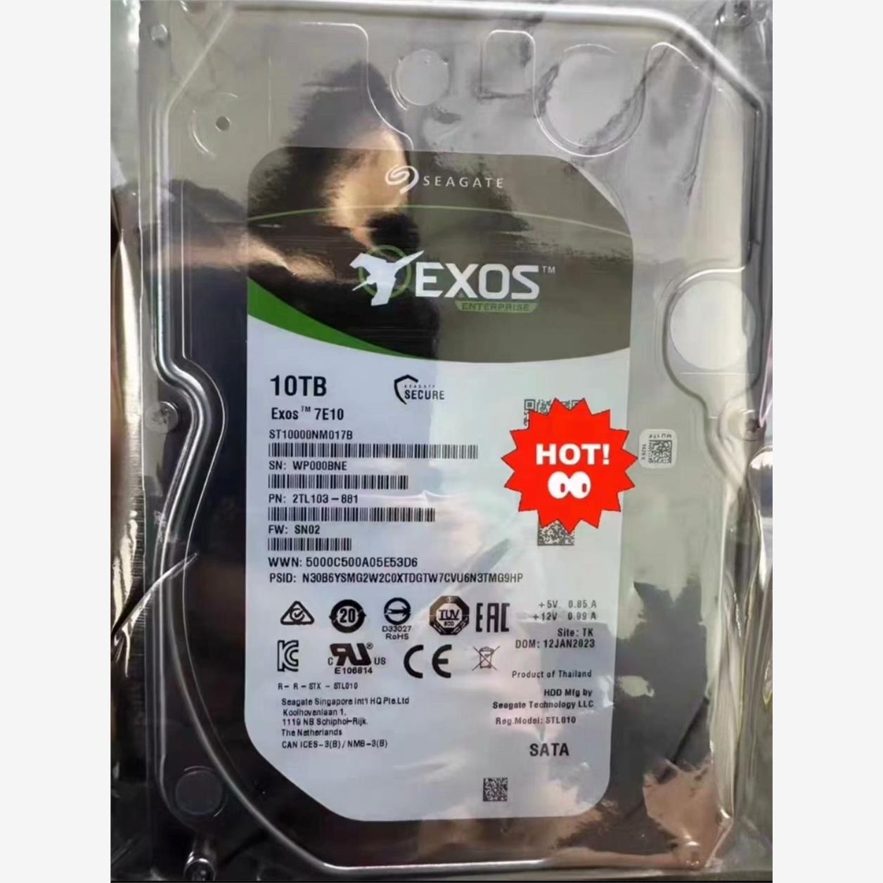 特价出全新原封23年希捷10T银河EXOS 7E10系列ST-议价商品