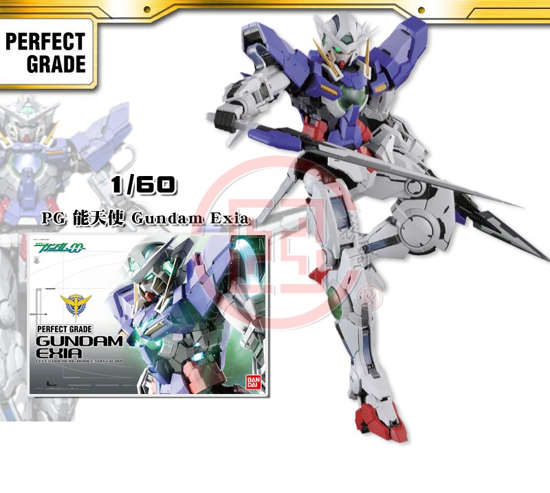 现货日本万代 PG能天使 Gundam Exia高达拼装模型普通版刹那-封面