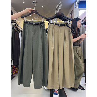 2026夏季新款西装裤女九分气球裤高腰宽松休闲裤显瘦弯刀阔腿裤
