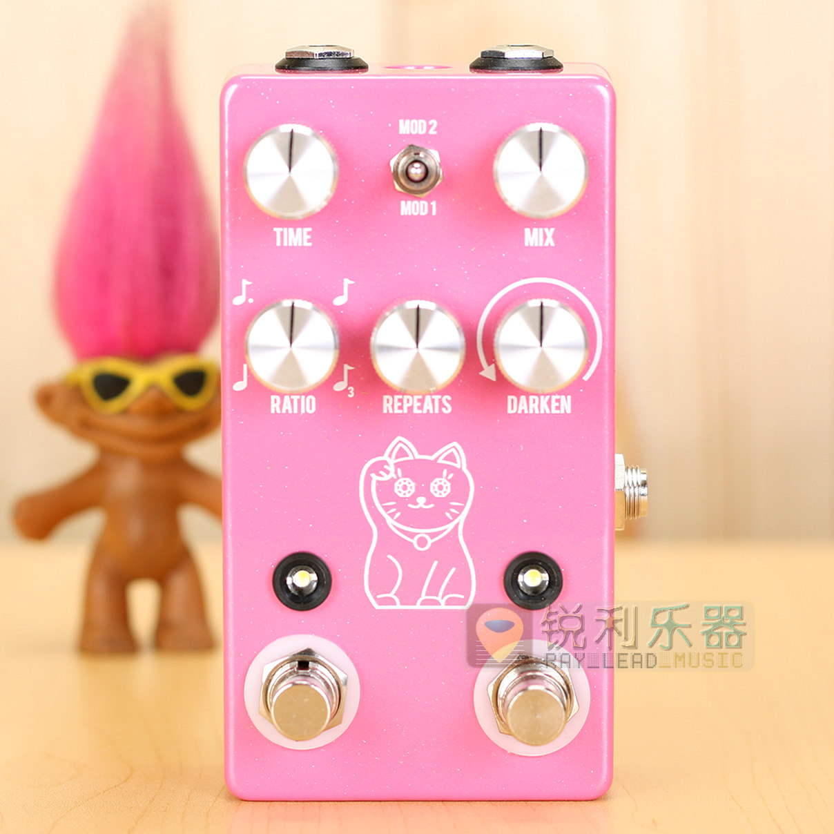 JHS Lucky Cat 美产磁带延迟数字延时效果器 电吉他单块