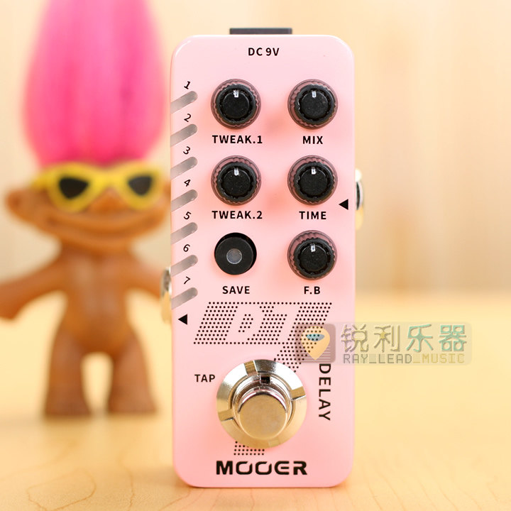 【Mooer D7 Delay】魔耳七模延时延迟效果器【锐利乐器】
