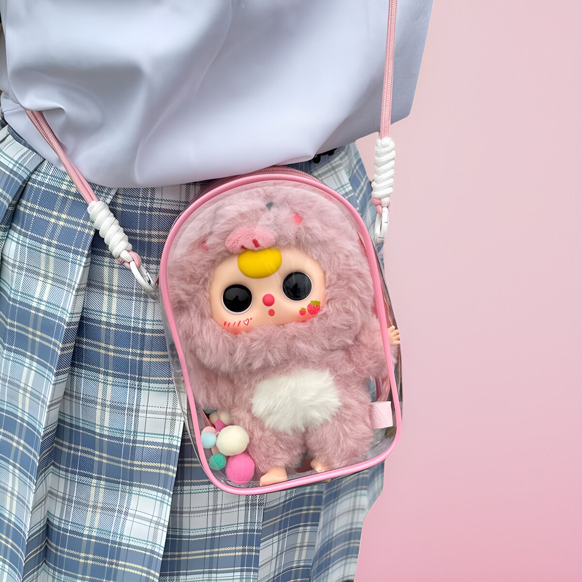 20cm棉花娃娃痛包防尘晒娃包