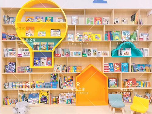 专业定制热气球书架儿童绘本馆幼儿园图书馆橱窗大展示架异形书柜 - 封面