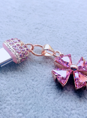 Typec水钻防尘塞可爱适用华为iPone15 16苹果17p小米oppo荣耀vivo