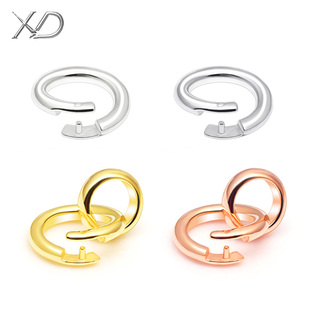 s925纯银活卡扣银圈圆圈开口扣吊坠挂件扣手链项链活扣狼牙连接扣