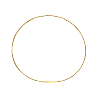 项链绳金色锁骨链项圈女金属颈圈黄金翡翠吊坠挂绳蜜蜡小孔串珠绳