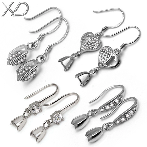 XD Серьги, клипсы, платиновые аксессуары, серебро 925 пробы