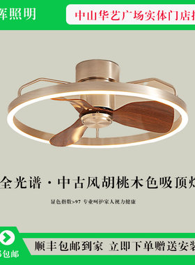 新款家用中古风餐厅风扇灯