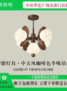 中古高级感奶油风法式复古房间灯