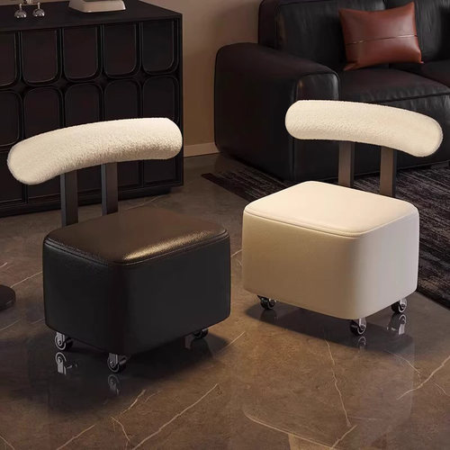 万向轮滑轮矮凳家用小凳子客厅可移动小椅子带娃神器儿童带轮板凳