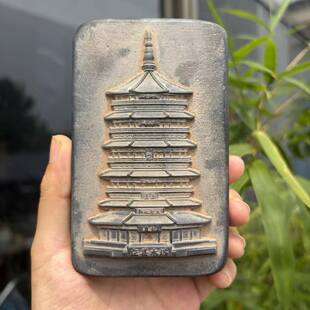 山西朔州应县木塔建筑文创浮雕立体砖雕摆件旅游纪念品礼物