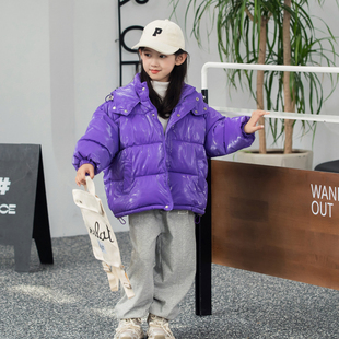 冬季儿童加绒加厚棉衣女童短款男童免洗棉袄中大童连帽棉服潮外套