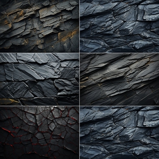 3D鱼缸背景贴纸仿真岩石超纹理加厚不透光鱼缸造景立体水族正面胶