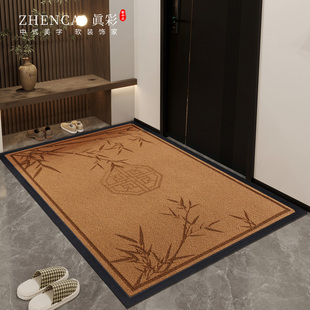 中式 国风入户门地垫进门门垫玄关门口垫子门外进户门地毯入门脚垫