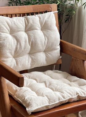 日式苎麻坐垫椅垫棉麻布艺家用椅子垫蒲团垫加厚板凳垫久坐屁股垫