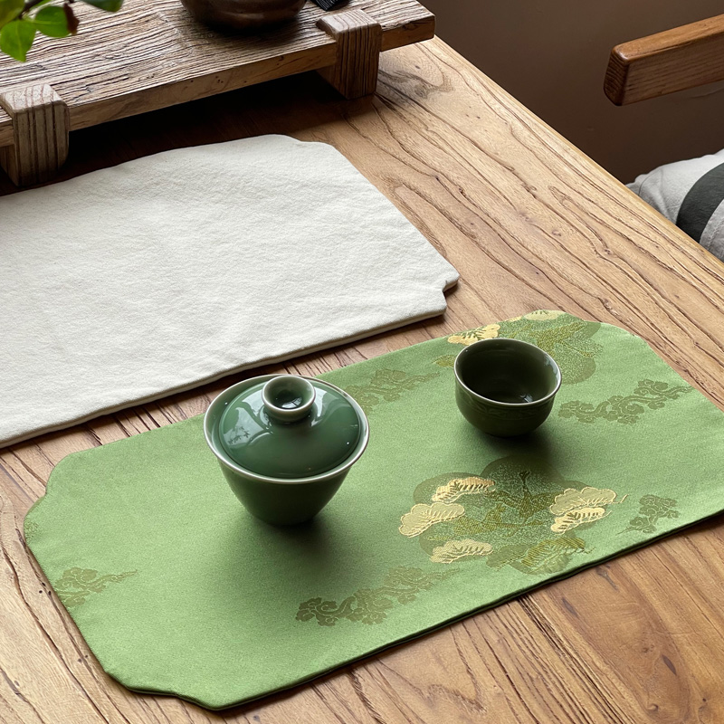 茶席垫子中式禅意国风桌旗一人干泡小茶席茶桌垫布茶台茶巾茶席布
