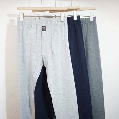 新一步新款男士秋裤纯棉薄款高弹力加肥加大亲肤打底衬裤5206