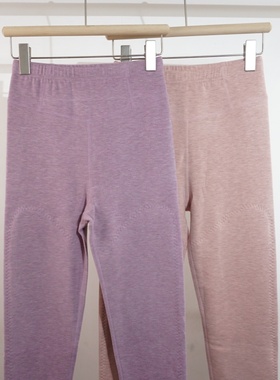 新一步女士秋裤大鹅羽绒高腰弹力加厚保暖裤发热德绒护膝裤52072