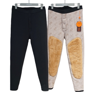 斯丽芬冬北一条过冬中老年男士棉裤爸爸加绒裤冬季加厚护膝保暖裤