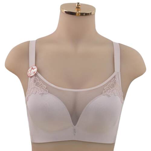 奥丽侬内衣无钢圈薄棉杯抹胸式聚拢收副乳防下垂透气文胸JW3065