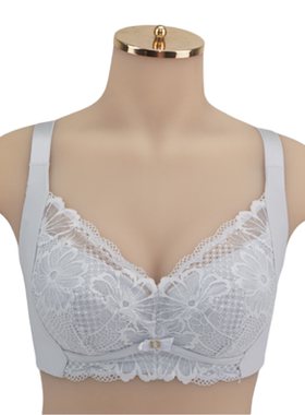 奥丽侬大胸文胸超薄款全罩杯聚拢收副乳防走光大胸显小内衣OW8755