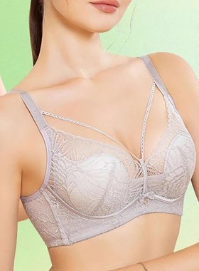 奥丽侬内衣薄款聚拢性感蕾丝收副乳上托胸罩调整型BC全罩杯OW8769