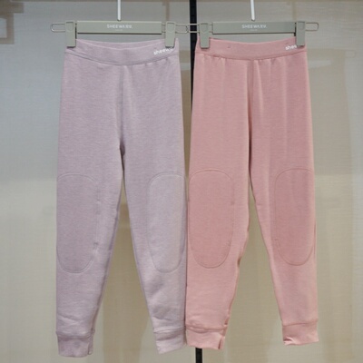 兄华加厚羊绒蚕丝护膝女童保暖裤