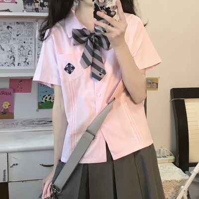 栗子猪【优等生】衬衫短袖日系