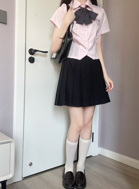 栗子猪原创小姐收腰衬衫jk短袖