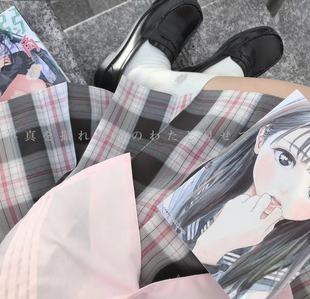 日系原创黑粉格辣妹现货 栗子猪 恋爱战争 JK格裙制服春季 夏季