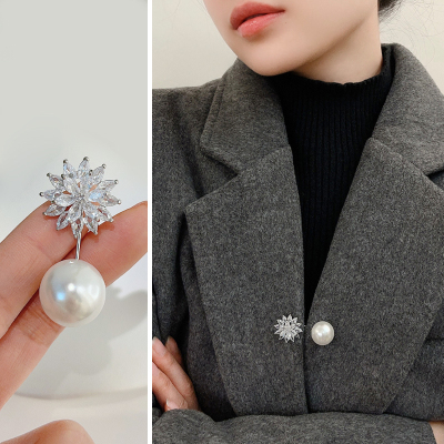 固定无扣子毛衣双面尼别针