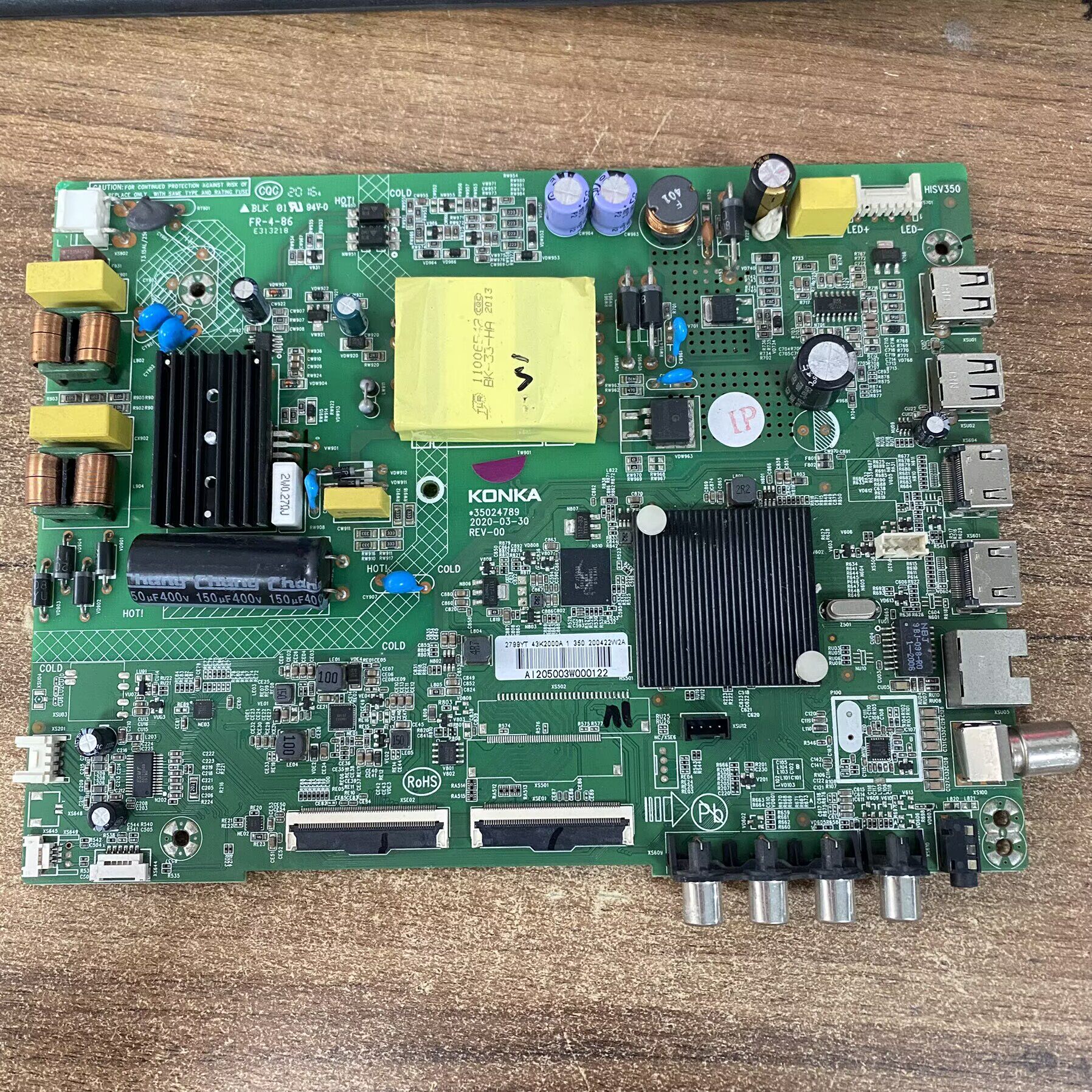 康佳LED43S2D43A43G30AE主板