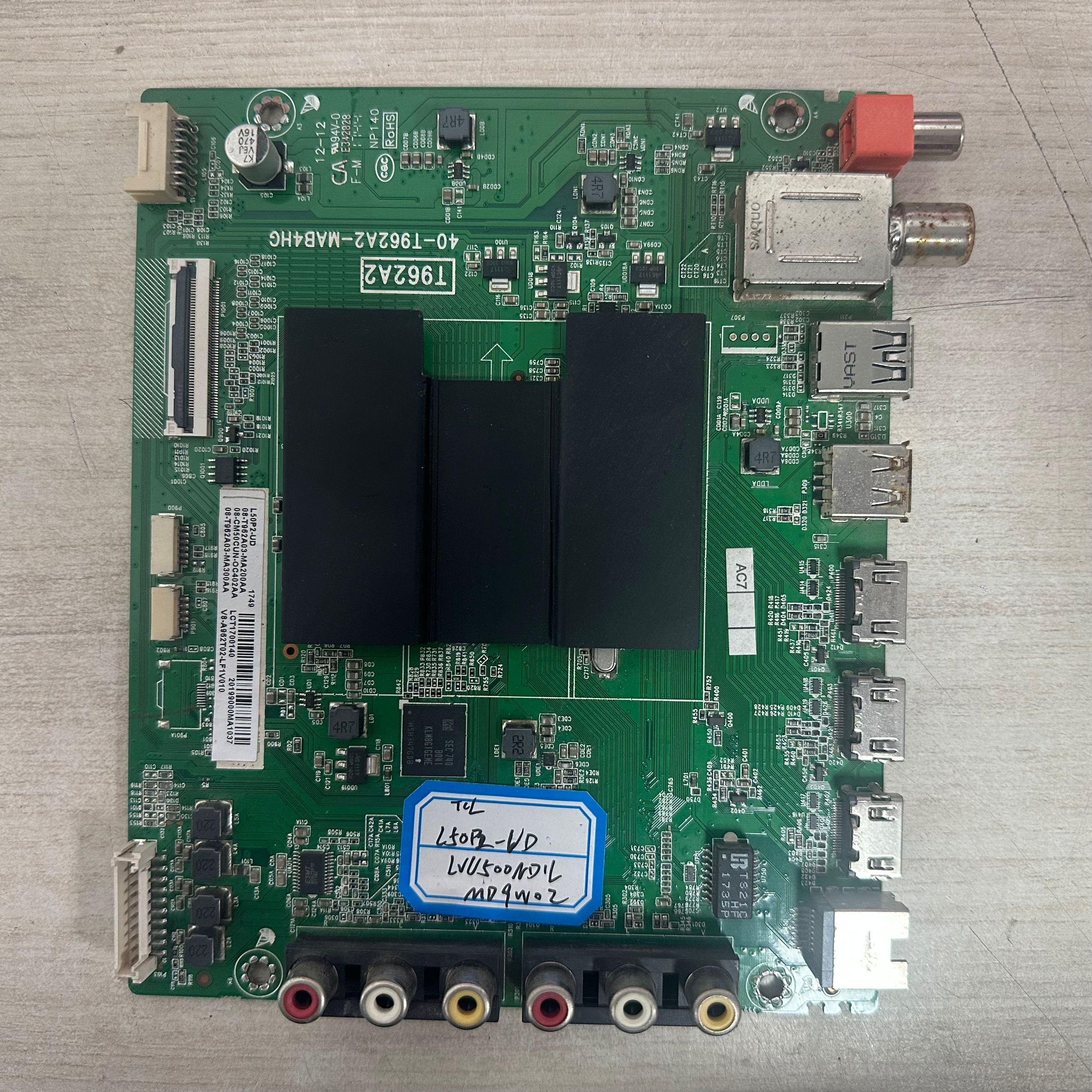 主板40-T962A2-MAB4屏LVU500ND1L