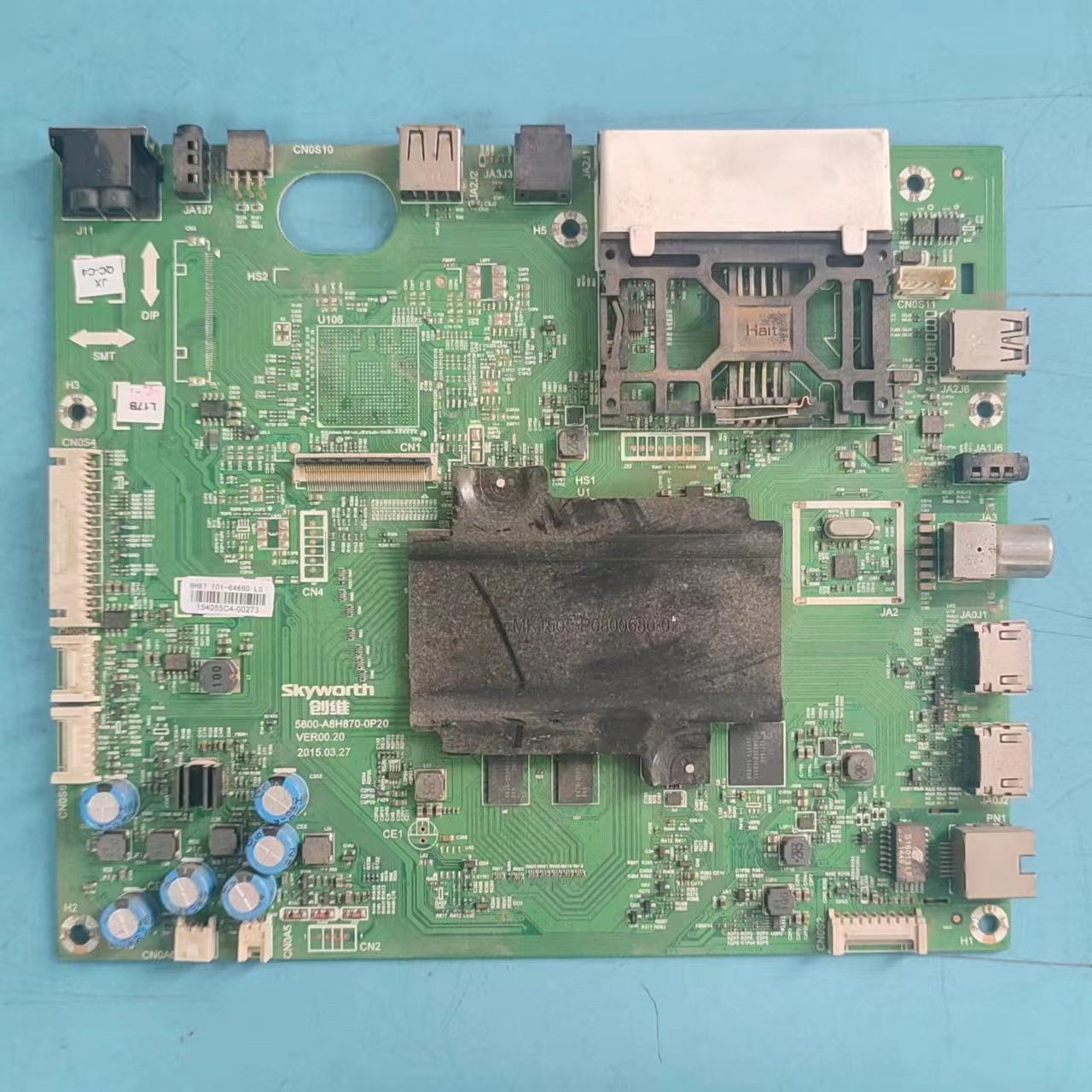 原装创维55G7200主板实物图