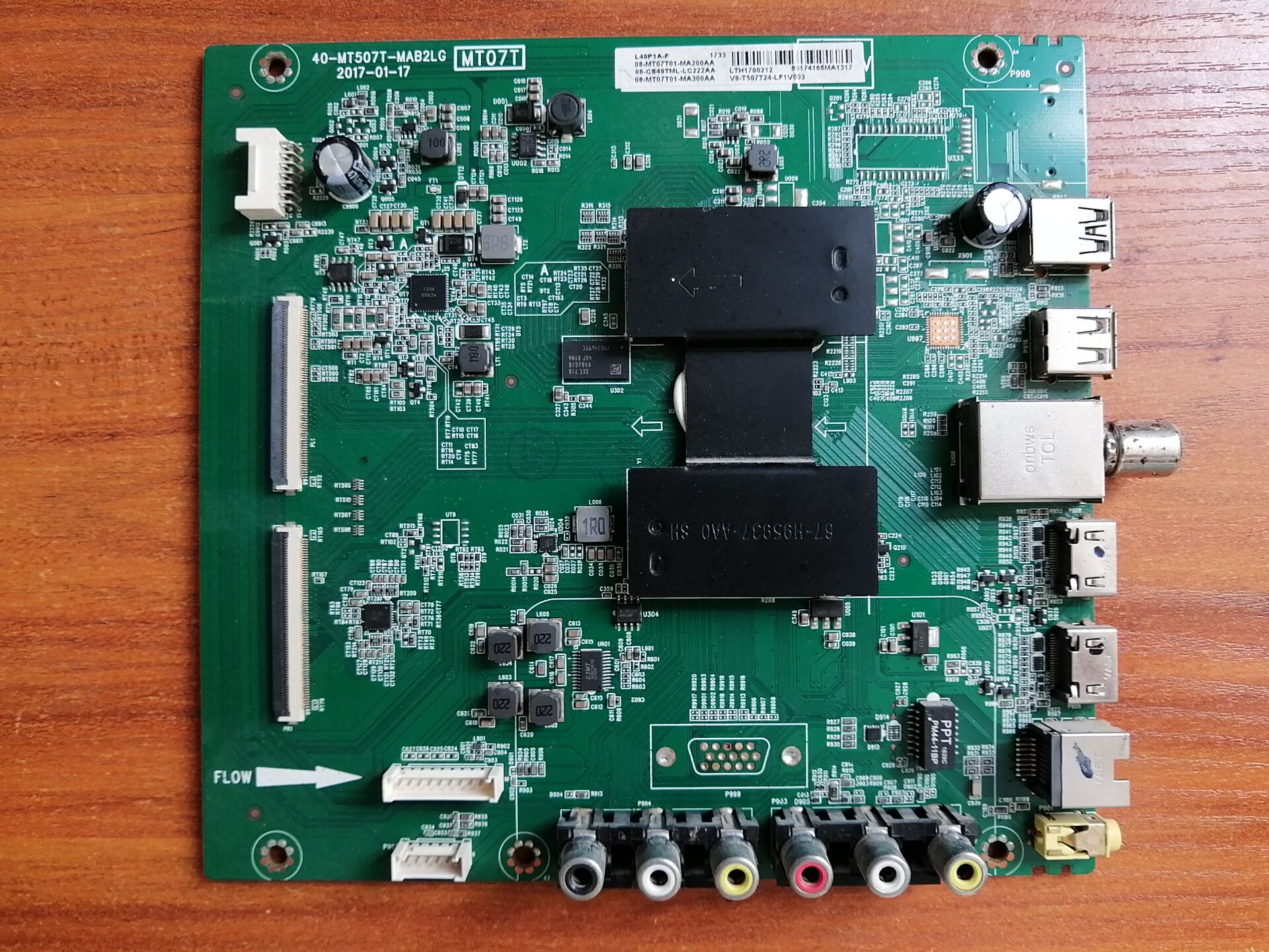 原装TCL L49P1A-F主板40-MT507T-MAB2LG配屏LVF485ND1L CD9W08 V1