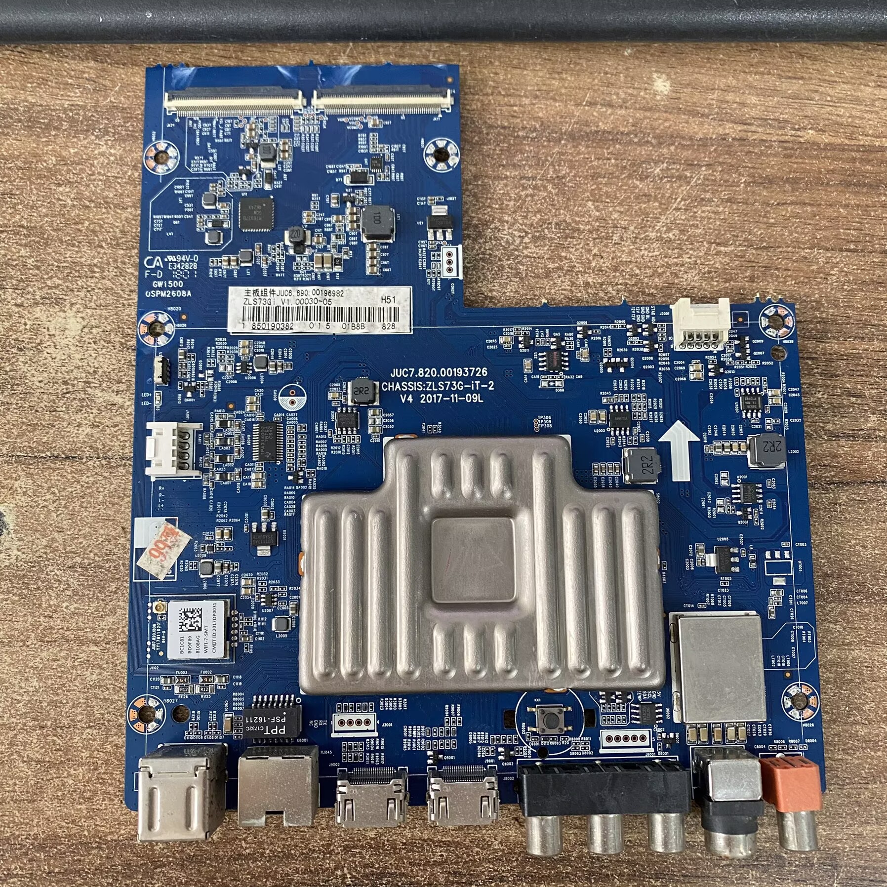 长虹43U155U1电视主板JUC7.820