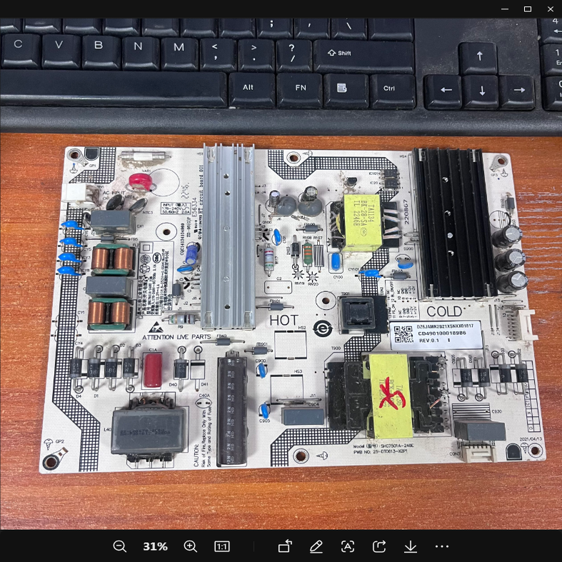 原装小米L75M7-EA电源板SHG7501