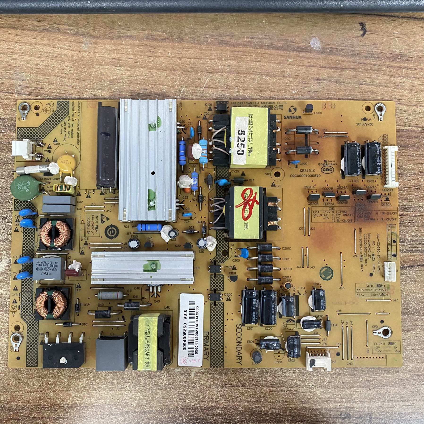 海尔LE48A5000C3000电源板SHG