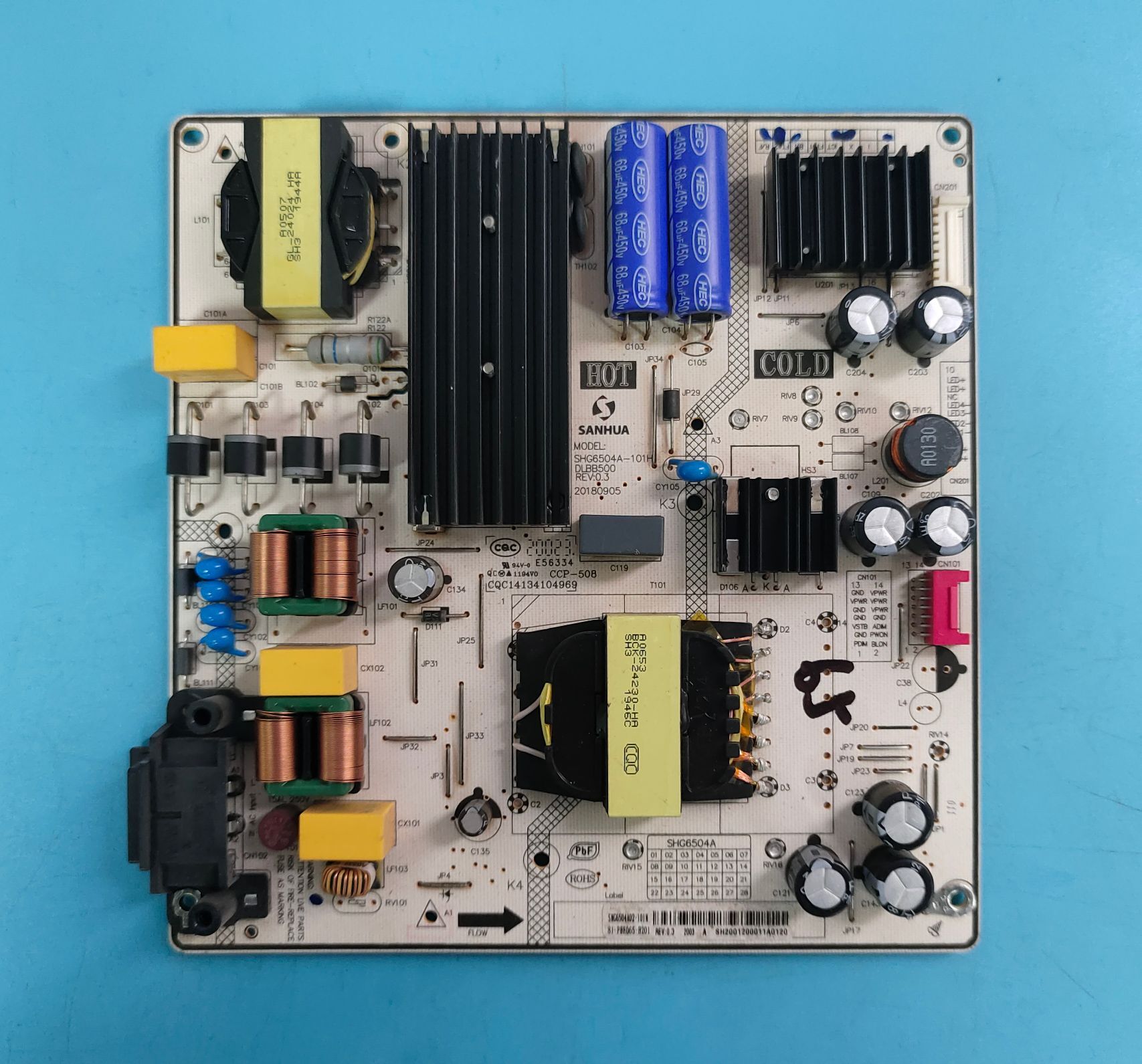 65寸PPTV65C465B680电源板